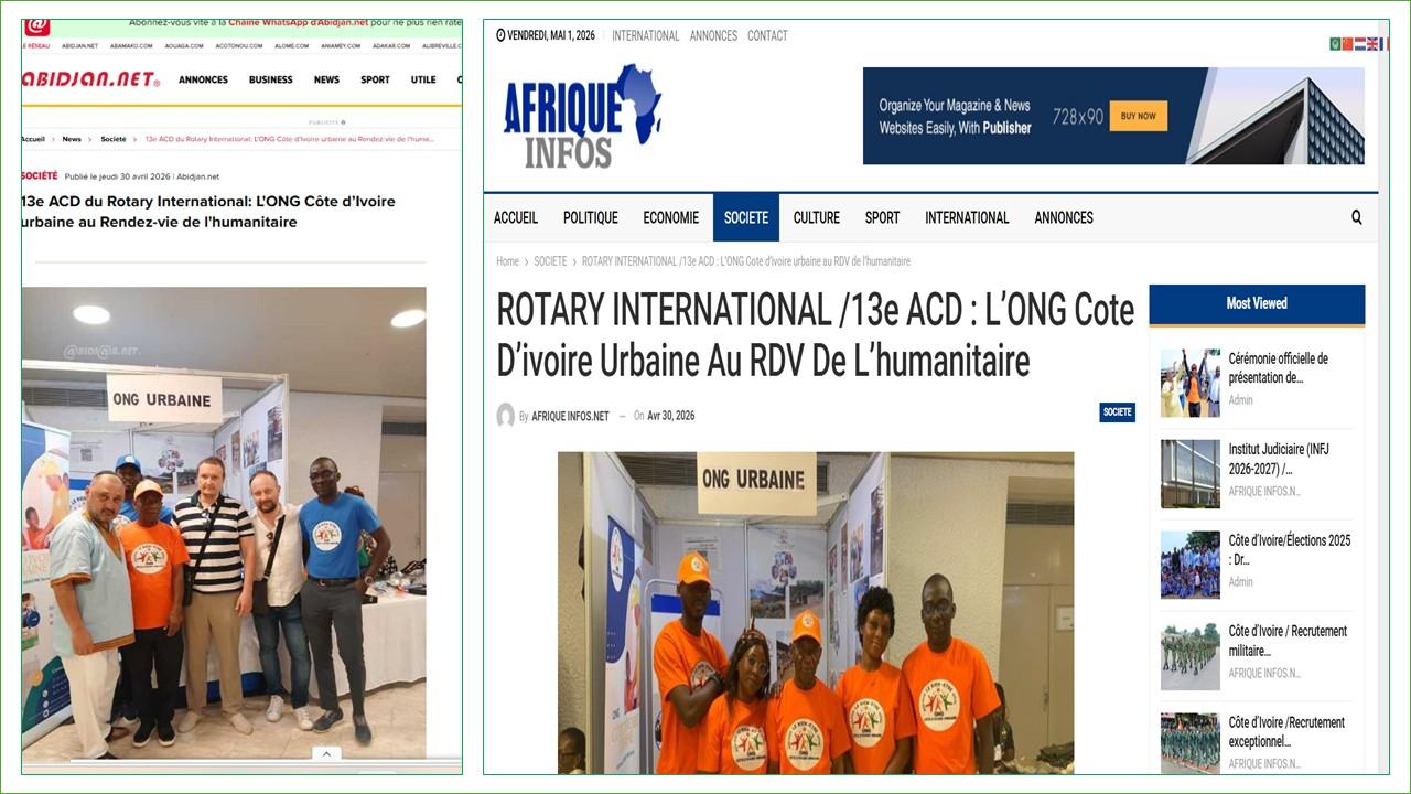 PARTICIPATION A L’EXPOSITION DU ROTARY INTERNATIONAL AU SOFITEL HOTEL IVOIRE